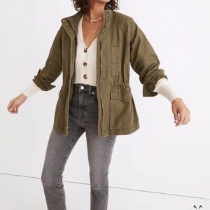 Madewell Women’s medium Northover Utility jacket desert olive size NWOT